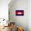 Cambodia Flag Design with Wood Patterning - Flags of the World Series-Philippe Hugonnard-Stretched Canvas displayed on a wall