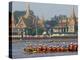 Cambodian Racers Row Their Wooden Boat-Heng Sinith-Premier Image Canvas