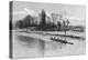 Cambridge Eight Rowing on the River Cam, 1890-null-Premier Image Canvas