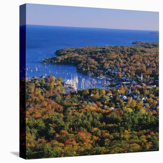 Camden Harbour, Camden Hills State Park, Maine, New England, USA-Roy Rainford-Premier Image Canvas