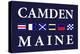 Camden, Maine - Nautical Flags-Lantern Press-Stretched Canvas