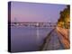 Camden Waterfront and Ben Franklin Bridge, City of Camden, New Jersey-Richard Cummins-Premier Image Canvas