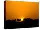 Camel Caravan Silhouette at Dawn, Silk Road, China-Keren Su-Premier Image Canvas