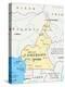 Cameroon Political Map-Peter Hermes Furian-Stretched Canvas