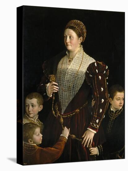 Camilla Gonzaga, Countess of San Segundo, and Her Sons, 1535-1537-Parmigianino-Premier Image Canvas