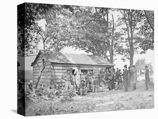 Camp Scene at a Sutler's Store During American Civil War-Stocktrek Images-Premier Image Canvas