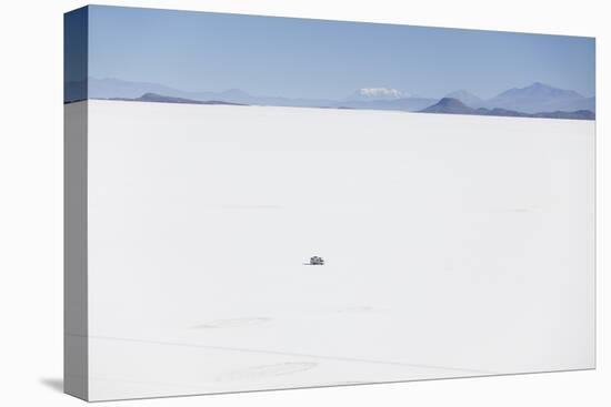 Camper Van on Salar de Uyuni (Salt Flats of Uyuni), Potosi Department, Bolivia, South America-Ian Trower-Premier Image Canvas