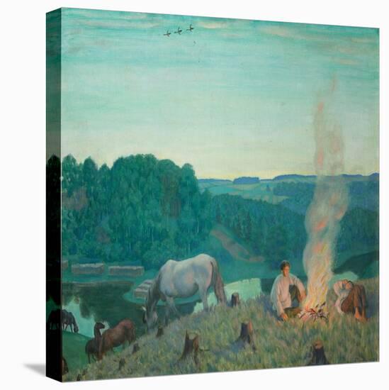 Campfire, 1916-Boris Michaylovich Kustodiev-Premier Image Canvas