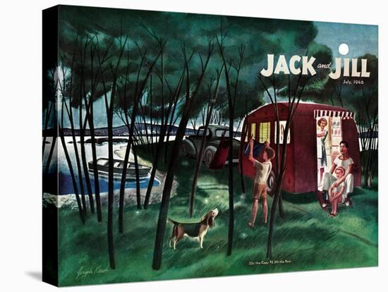 Camping - Jack and Jill, July 1946-Joseph Krush-Premier Image Canvas