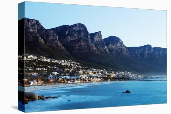 Camps Bay and Twelve Apostles, Table Mountain Nat'l Park, Cape Town, Western Cape, South Africa-Christian Kober-Premier Image Canvas