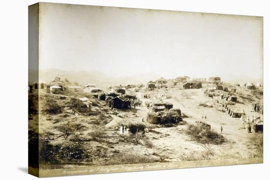 Campsite of First Regiment of African Hunters in Tamarisco Area, Eritrea-null-Premier Image Canvas