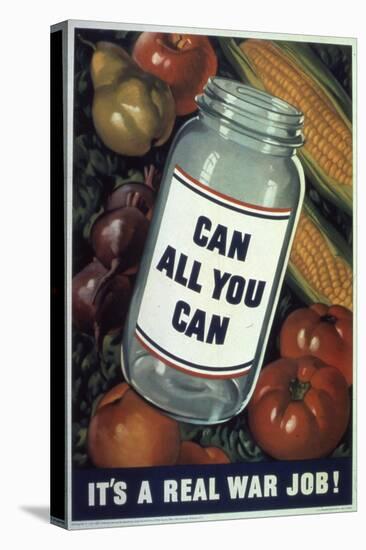 Can All You Can. It's a Real War Job!, WWII Poster-null-Premier Image Canvas