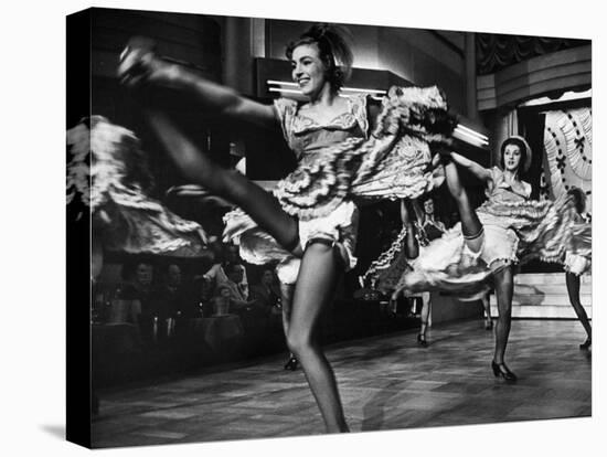 Can Can Dancers Kicking One Leg over their Head While Dancgin around on the Other-null-Premier Image Canvas