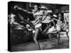 Can Can Dancers Kicking One Leg over their Head While Dancgin around on the Other-null-Premier Image Canvas