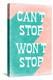 Can't Stop Won't Stop-null-Stretched Canvas