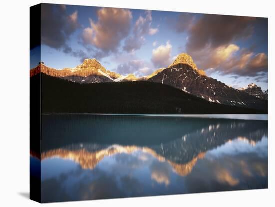 Canada, Alberta, Banff NP, Mt Chephren Reflects in a Lake at Sunrise-Christopher Talbot Frank-Premier Image Canvas