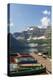 Canada, Alberta, Cameron Lake and Mount Custer with Dock and Canoes-Jamie & Judy Wild-Premier Image Canvas