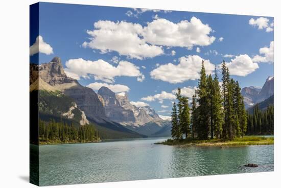 Canada, Alberta, Jasper National Park, Maligne Lake and Spirit Island-Jamie & Judy Wild-Premier Image Canvas