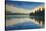 Canada, Alberta, Jasper National Park. Pyramid Lake at sunrise.-Jaynes Gallery-Premier Image Canvas