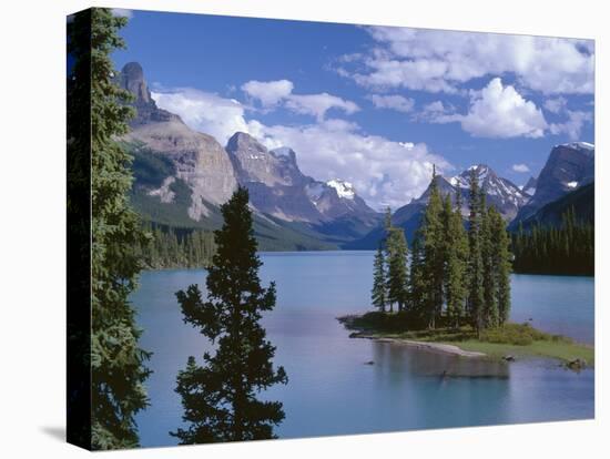 Canada, Alberta, Jasper National Park, Spirit Island and Maligne Lake-John Barger-Premier Image Canvas