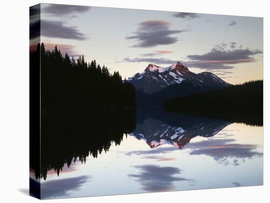 Canada, Alberta, Jasper NP, Mountains Reflecting in Maligne Lake-Christopher Talbot Frank-Premier Image Canvas
