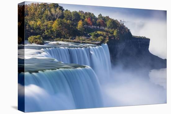 Canada and USA, Ontario and New York State, Niagara, Niagara Falls, the American and Canadian Falls-Jane Sweeney-Premier Image Canvas