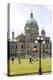 Canada, British Columbia, Victoria. Tourists on Lawn in Front of Parliament Building-Trish Drury-Premier Image Canvas