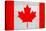 Canada Flag Design with Wood Patterning - Flags of the World Series-Philippe Hugonnard-Stretched Canvas