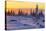 Canada, Manitoba, Churchill. Winter sunrise on tundra landscape.-Jaynes Gallery-Premier Image Canvas
