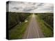 Canada, Manitoba, Thompson, Aerial View of Highway Through Boreal Forest-Paul Souders-Premier Image Canvas