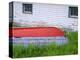 Canada, Newfoundland, Bauline East, Weathered Wooden Boat and Fishing Shed-John Barger-Premier Image Canvas