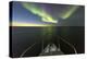 Canada, Nunavut, Aurora Borealis Glows in Night Sky Above Hudson Bay-Paul Souders-Premier Image Canvas