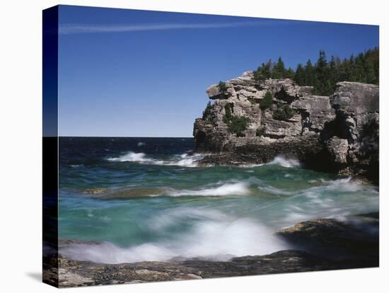 Canada, Ontario, Lake Huron in Bruce Peninsula National Park-Mike Grandmaison-Premier Image Canvas