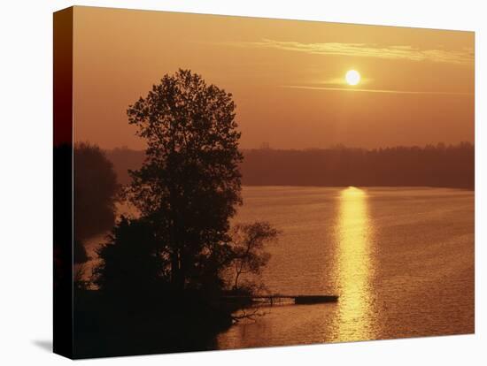 Canada, Ontario, London, Fanshawe Lake at Sunrise-Mike Grandmaison-Premier Image Canvas