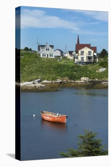 Canada, Peggy's Cove, Nova Scotia, Peaceful and Quiet Famous Harbor with Boats and Homes in Summer-Bill Bachmann-Premier Image Canvas
