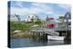 Canada, Peggy's Cove, Nova Scotia, Peaceful and Quiet Famous Harbor with Boats and Homes in Summer-Bill Bachmann-Premier Image Canvas