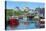 Canada, Peggy's Cove, Nova Scotia, Peaceful and Quiet Famous Harbor with Boats and Homes in Summer-Bill Bachmann-Premier Image Canvas