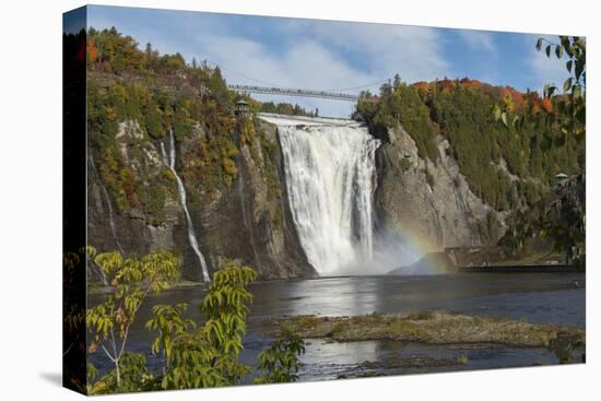 Canada, Quebec, Quebec City. Montmorency Falls in Autumn.-Cindy Miller Hopkins-Premier Image Canvas