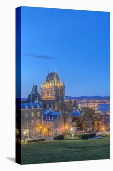 Canada, Quebec, Quebec City, Old Town at Twilight-Rob Tilley-Premier Image Canvas