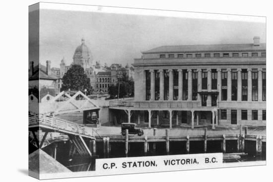 Canadian Pacific Station, Victoria, British Columbia, Canada, c1920s. Artist: Unknown-Unknown-Premier Image Canvas
