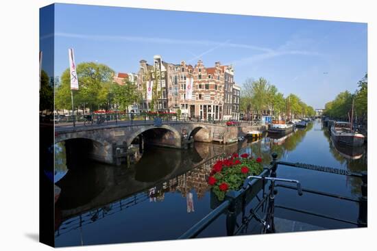 Canal, Amsterdam, the Netherlands, Holland-Peter Adams-Premier Image Canvas