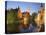Canal and Belfry Tower in the Evening, Bruges, Belgium, Europe-Martin Child-Premier Image Canvas
