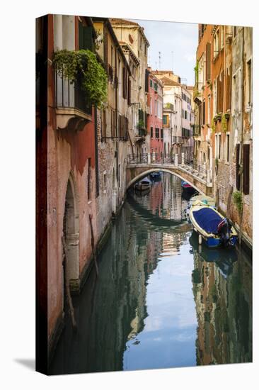 Canal and houses, Venice, Veneto, Italy-Russ Bishop-Premier Image Canvas