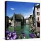 Canal and Palais De L`Ile, Annecy, Lake Annecy, Rhone Alpes, France, Europe-Stuart Black-Premier Image Canvas