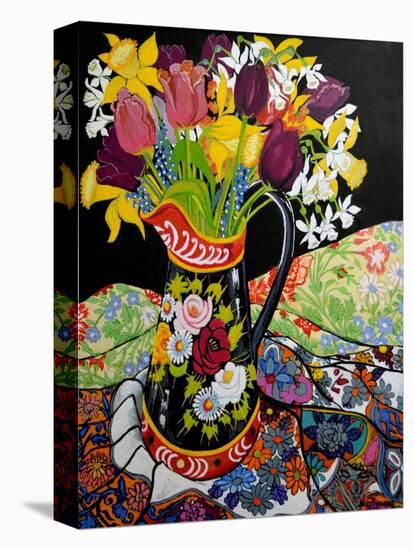 Canal Boat Jug, Daffodils and Tulips, 2005-Joan Thewsey-Premier Image Canvas