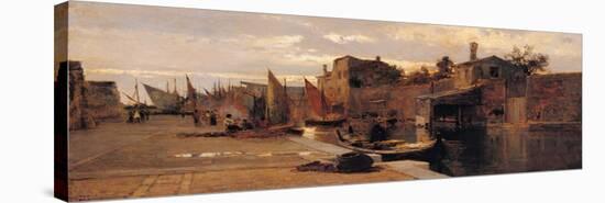 Canal of the Venetian Lagoon-Pietro Fragiacomo-Premier Image Canvas