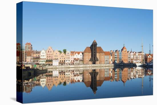 Canal Side Houses, Gdansk, Poland, Europe-Christian Kober-Premier Image Canvas