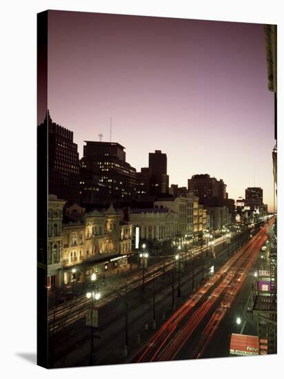 Canal Street at Night-Carol Highsmith-Stretched Canvas