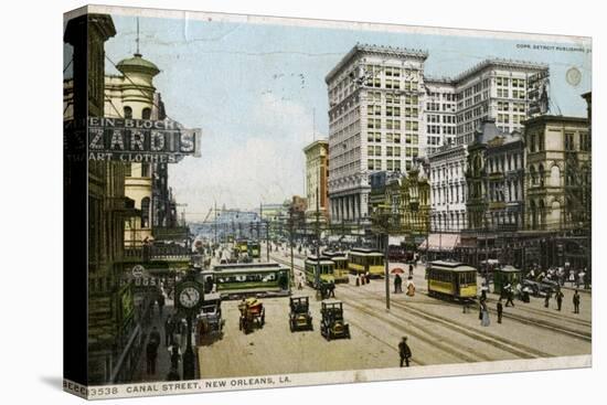 Canal Street, New Orleans, USA, C1912-null-Premier Image Canvas