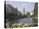 Canal View with the Spire of the Church of Our Lady, Brugge, Belgium, Europe-James Emmerson-Premier Image Canvas